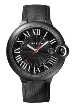 With a bright red second hand, that highlights the whole design of this fake Cartier watch. 
